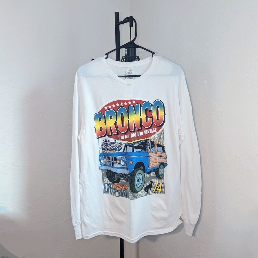 Ford Bronco Nostalgic Artwork Long Sleeve Tee